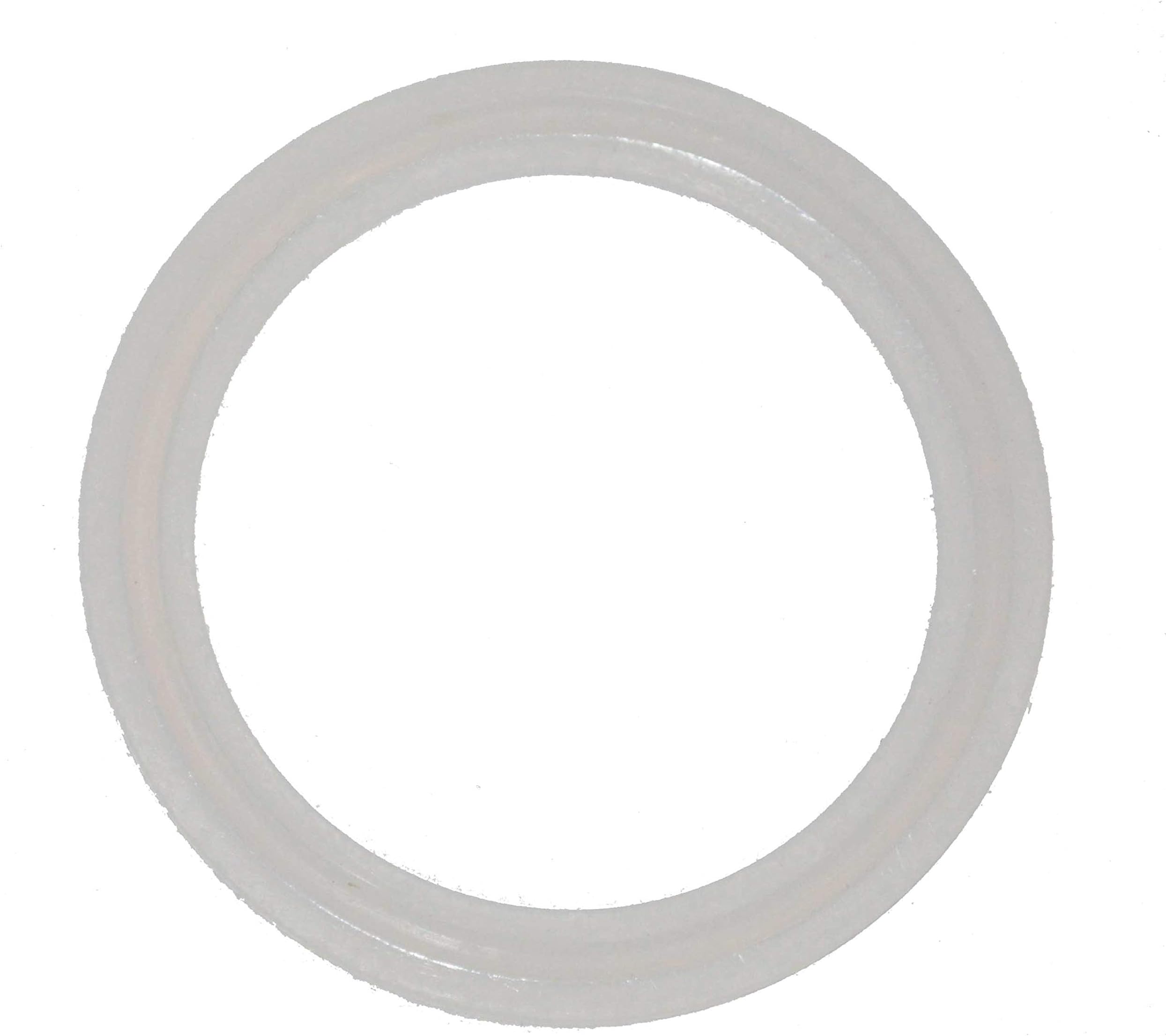 2" Tri Clover (Tri Clamp) Silicone Flat Half Gasket for use with Sanke Kegs (10)