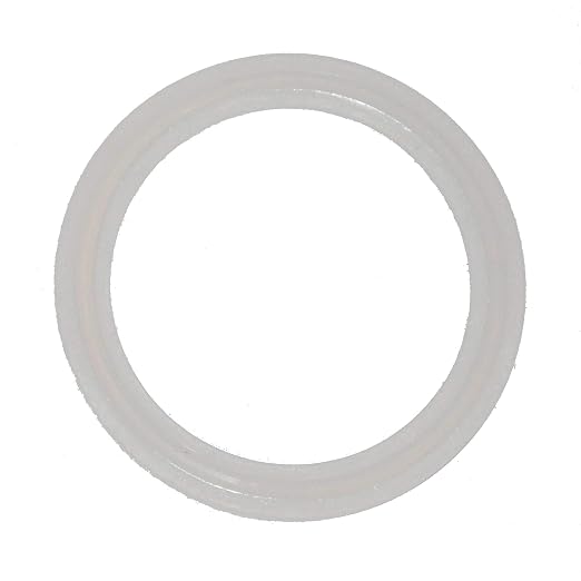 Jaybird Tri Clover Clamp 2" Silicone Flat Half Gasket - For Sanke Kegs, Homebrew, Distilling, Easy Clean