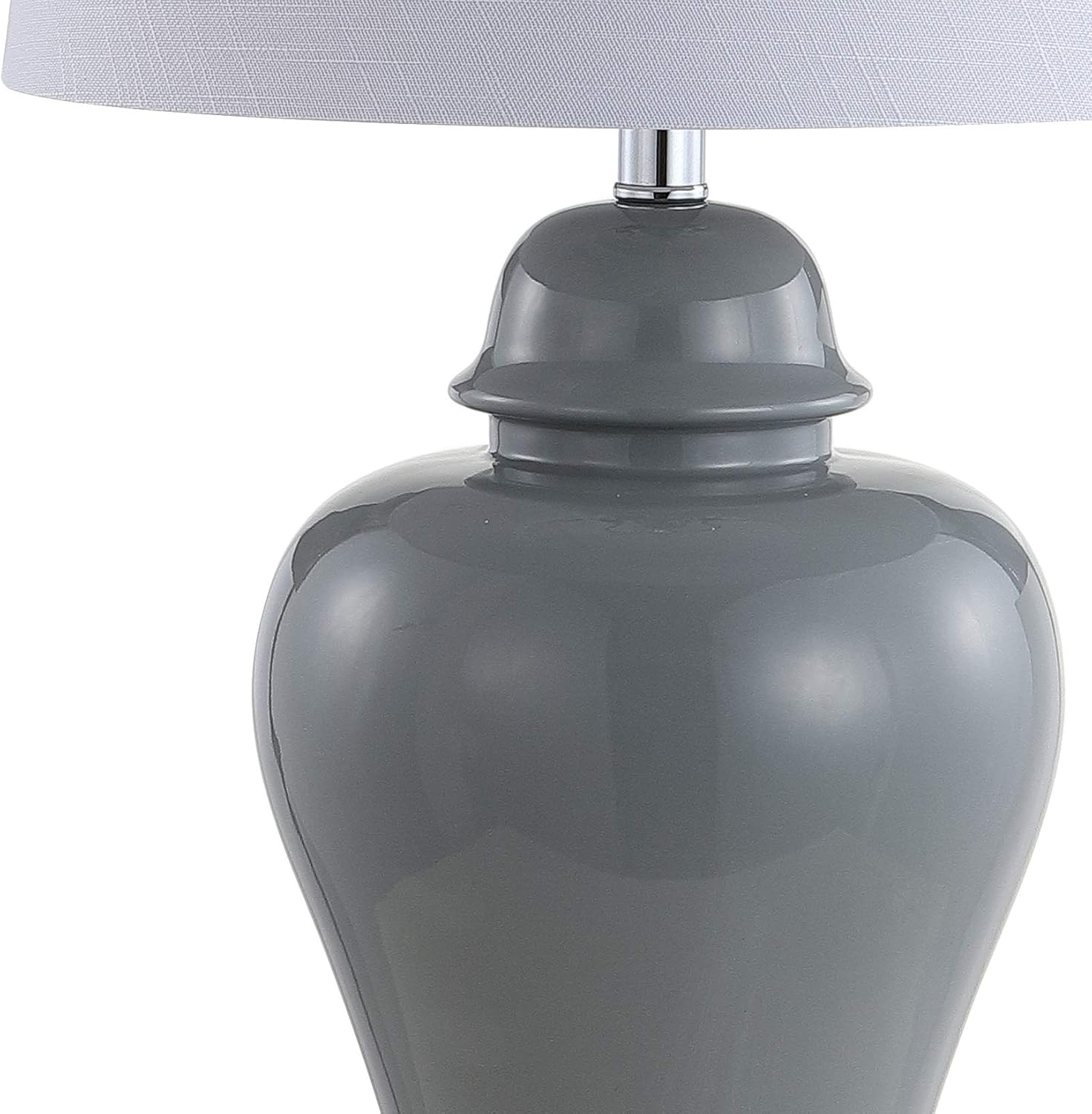 Hottest Sale JONATHAN Y JYL4020A-SET2 Winnie 27 Ceramic Urn LED Lamp Contemporary,Transitional for Bedroom, Living Room, Office, College Dorm, Coffee Table, Bookcase, Gray