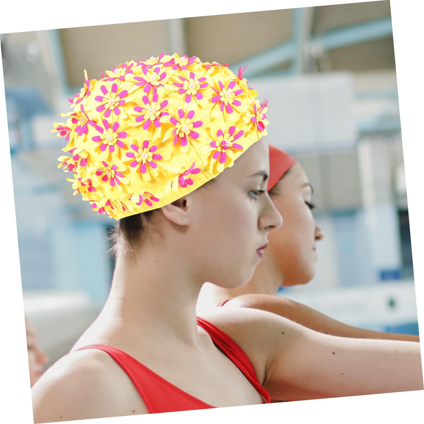 BESPORTBLE Gorro De Baño Adulto De Las Mujeres Baños Gorro De Baño para Gorro De Baño De Pelo Piscina Divertidos Gorros De Baño Gorro De Baño Mujer Gorro De Ducha Women Brocado