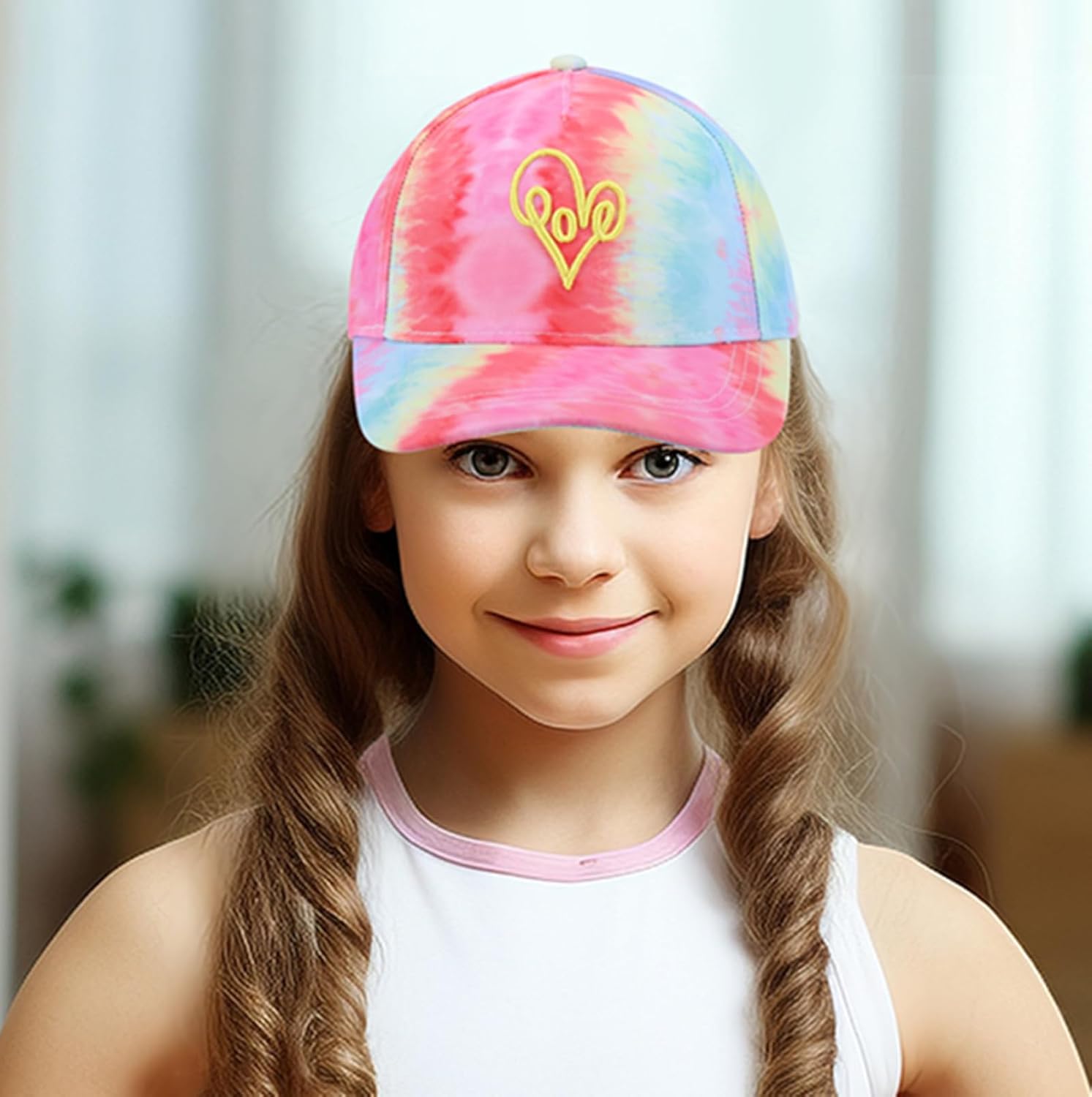 Toddler Baseball Cap Boy Girls Hats Kids Youth Sun Hats Adjustable Baseball Trucker Cap Size for 2-10 Years