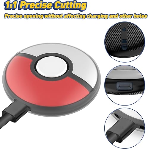 Miniatura 3 de Funda + funda funda de transporte compatible con Pokémon GO Plus + 2023, funda protectora JDGPOKOO Tup compatible con Pokémon GO Plus, funda de