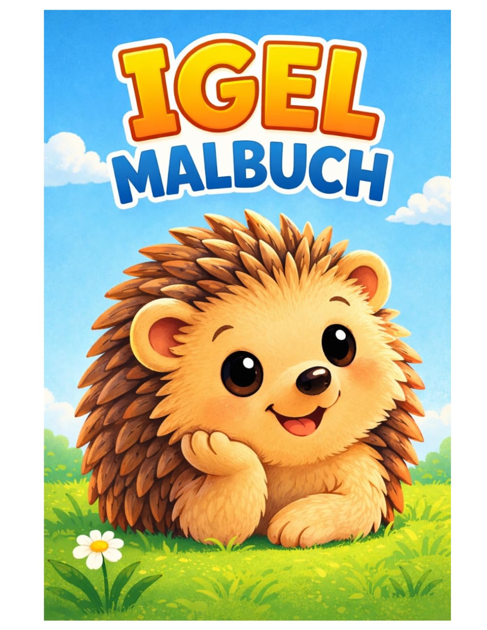Igel Malbuch: Niedliche Igel Ausmalbilder mit Naturmotiven – Entspannendes Malbuch für Kinder und Erwachsene
