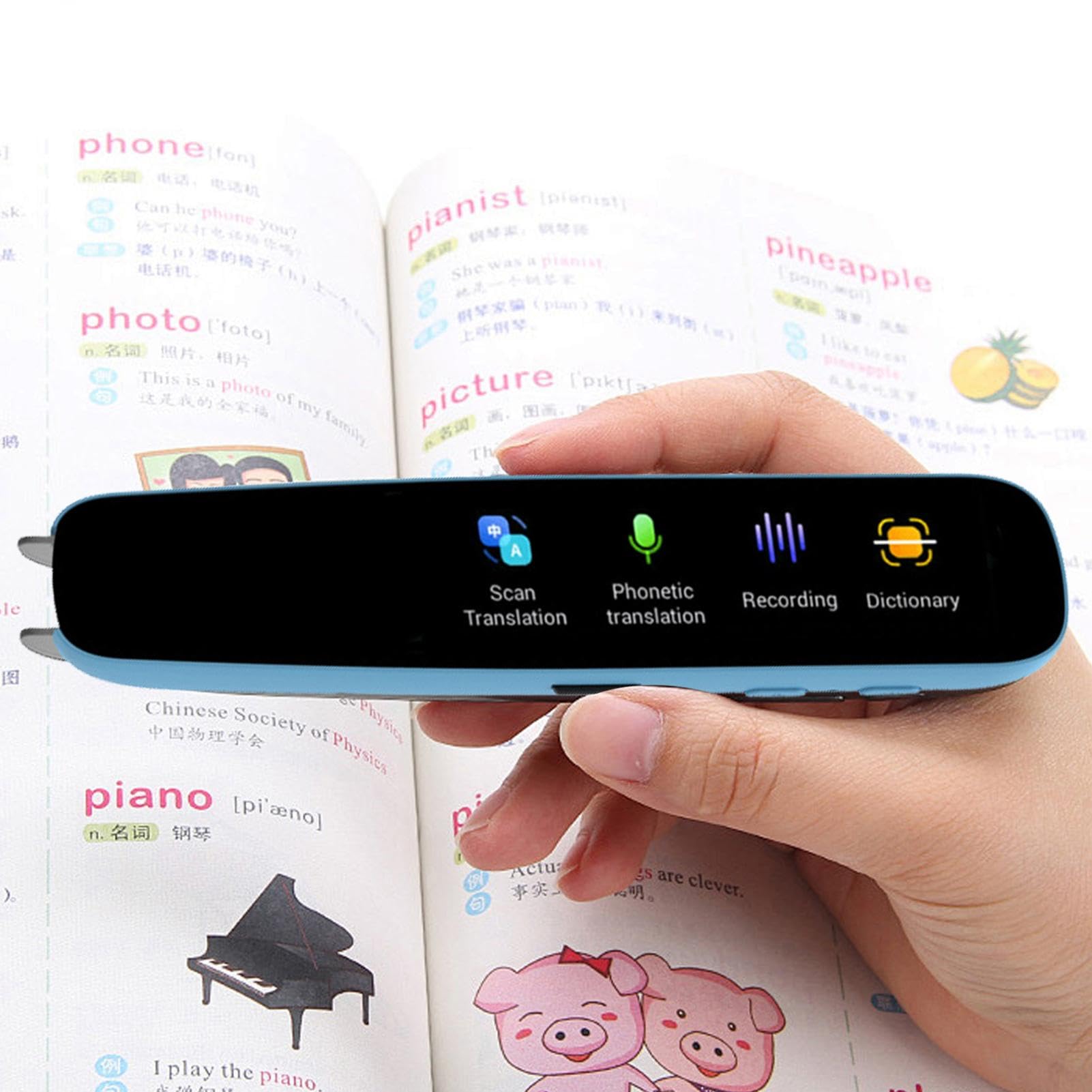 Stylo traducteur, stylo de traduction électronique | Lecteur de numérisation à stylo traducteur électronique 112 langues - Stylo intelligent portable, traducteur vocal instantané pour une traduction r