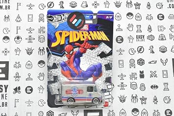 Hot Wheels Silver Series Spider Man Combat Medic [Silver] 5/5, 1:64 Scale Diecast Toy Vehicle
