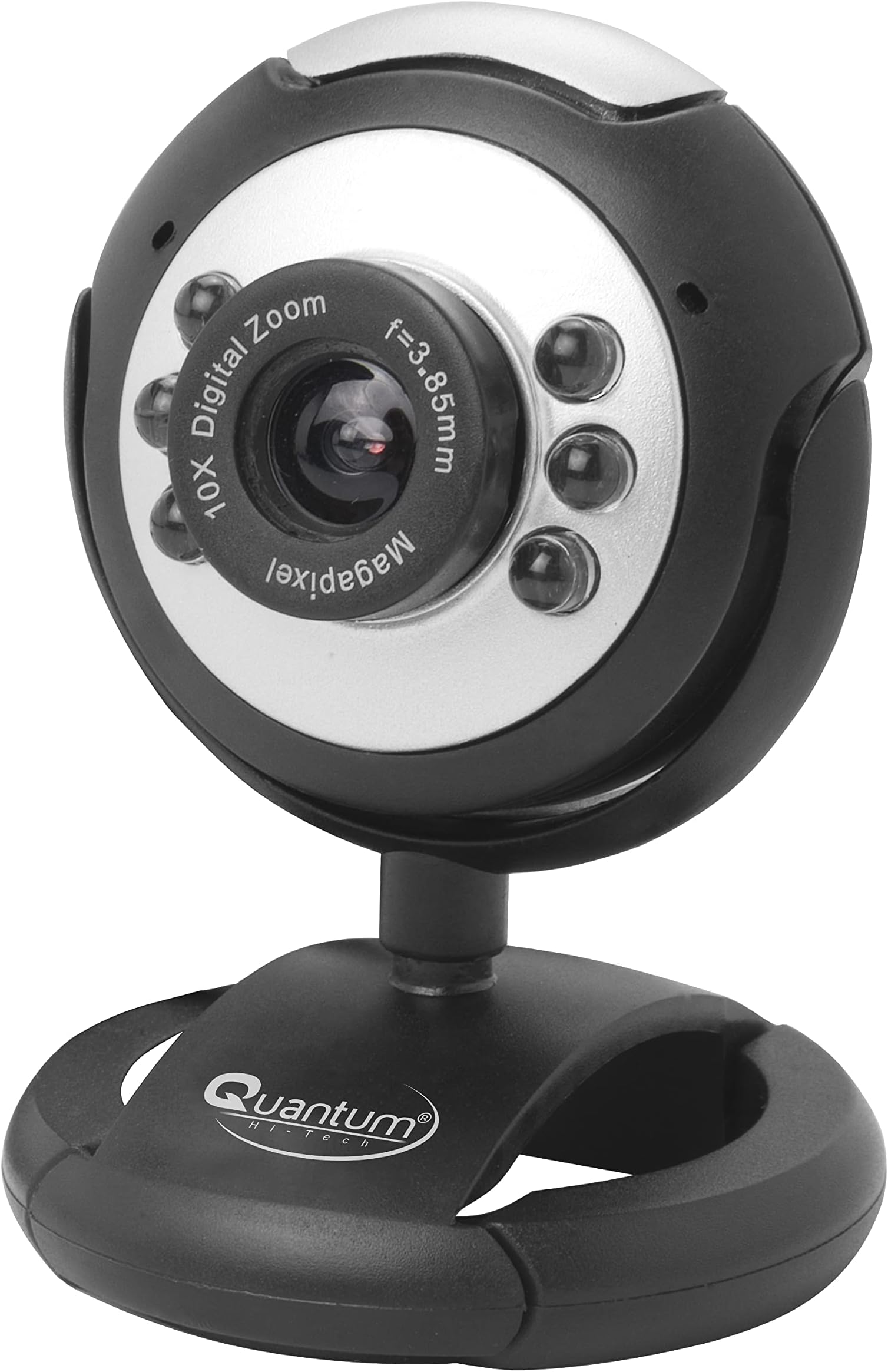 Quantum QHM495LM 6 Light Webcam For Laptop/Desktop (Black) : Amazon.in ...