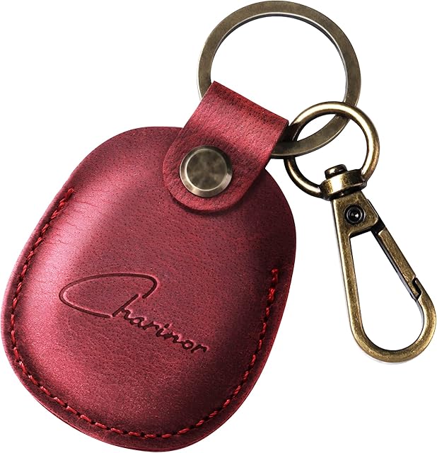 AirTag etui z breloczkiem do kluczy z prawdziwej skóry, zawieszka Airtag, ukryte etui do Apple Air Tag