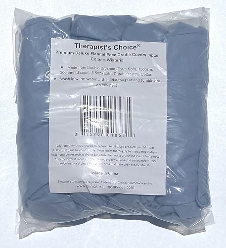 Miniatura 4 de Therapist's Choice® Juego de sábanas de franela de alta calidad de 3 piezas, para mesas de masaje, incluye sábana encimera, sábana bajera y funda