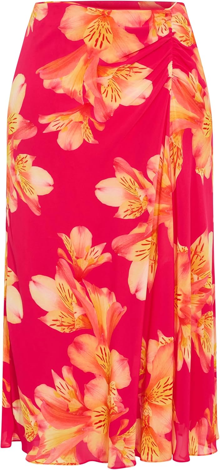 City Chic Plus Size Skirt - Soiree Print Maxi