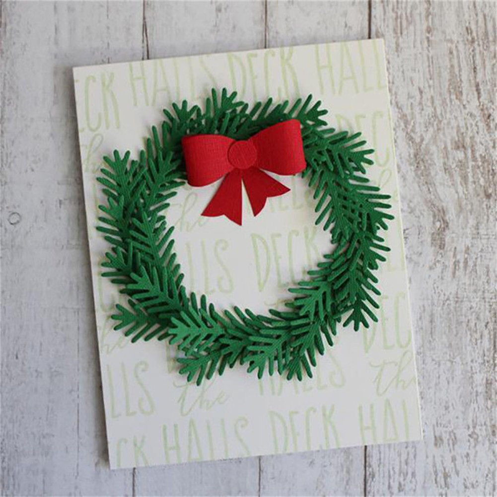 Gemini_mall Stencil Natalizio In Acciaio Per Scrapbooking - Sagoma Albero Di Natale 11,5x7,5 Cm Per Biglietti Fai Da Te E Decorazioni