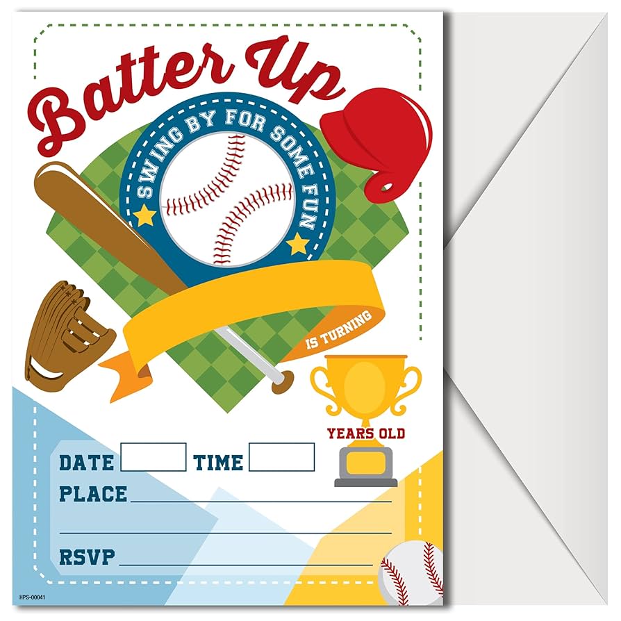 amazon-com-baseball-birthday-invitations-with-envelopes-pack-of-20-baseball-invitations-for-boys-girls-children-toddlers-and-more-baseball-party-supplies-fill-in-style-toys-games for Baseball Birthday Party Invitations Free Printables Amazon.com: Baseball Birthday Invitations with Envelopes - (Pack of 20) - Baseball Invitations for Boys, Girls, Children, Toddlers and More. Baseball Party Supplies. Fill in Style : Toys & Games for Baseball Birthday Party Invitations Free Printables
