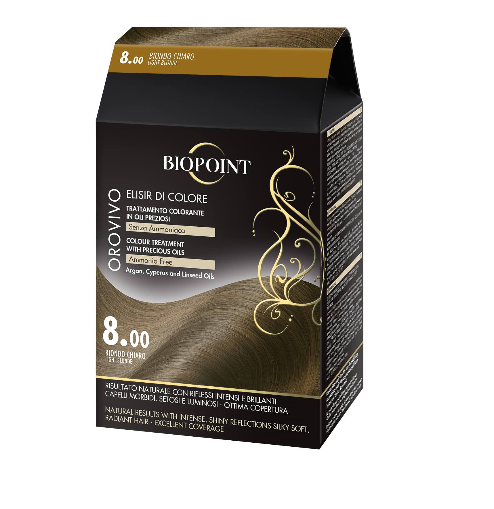 BIOPROINT Orovivo 8:00 Blonds Clairs pour Cheveux Doux et Éclaircis, Idéal pour Femmes,ROTO080BL