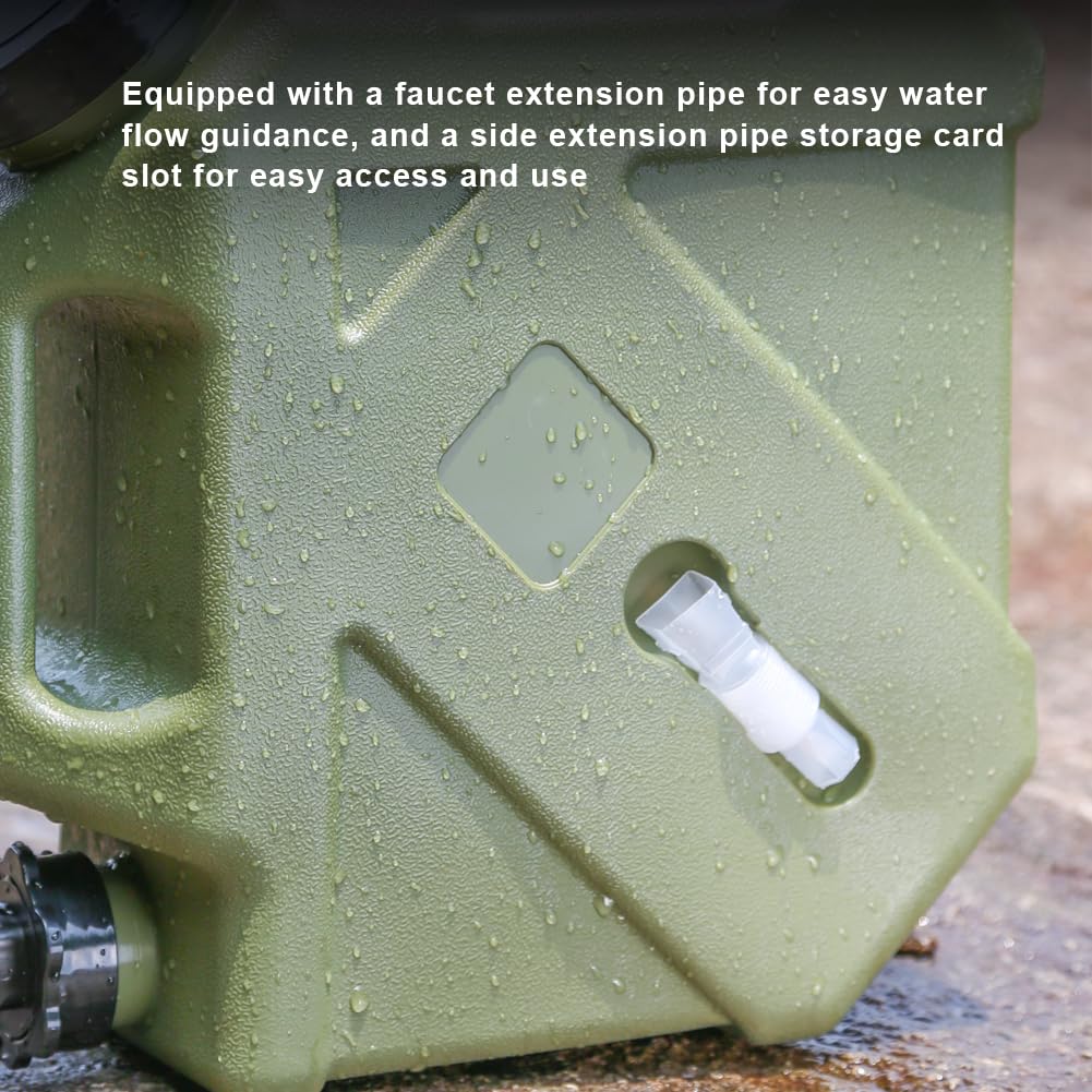 Bidon Eau avec Robinet 5L-20L Réservoir Eau Potable Jerrican Alimentaire HDPE sans BPA Anti-Fuite Camping