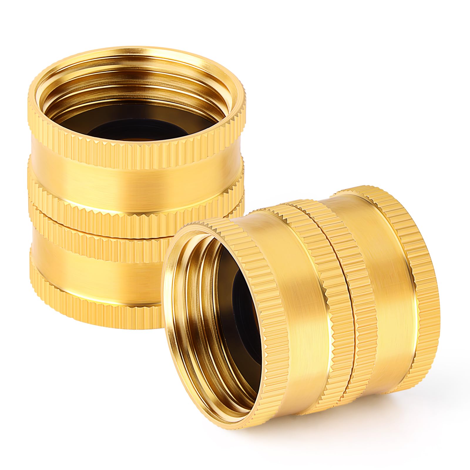 3/4 GHT Drehadapter – Außengewinde X Außengewinde, 360° Drehbar, Aus Messing, Mit O-Ring-Dichtung – Für Gartenschlauch & Hochdruckreiniger