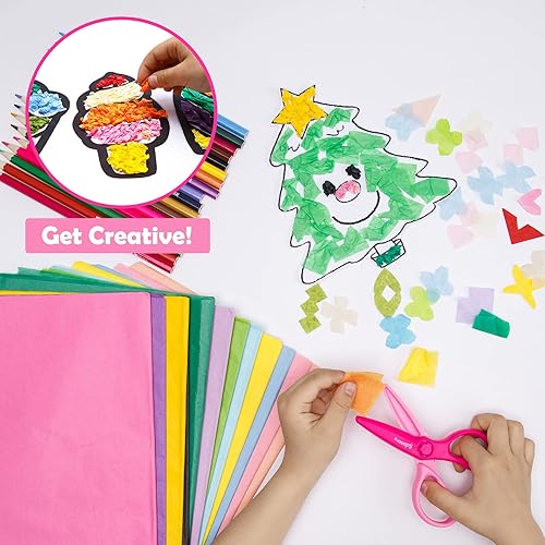 Miniatura 3 de Cuadrados de papel de seda  1 x 1 pulgada para artes y manualidades  3000 piezas en 30 colores surtidos, cuadrados de mosaico de tejido arcoíris