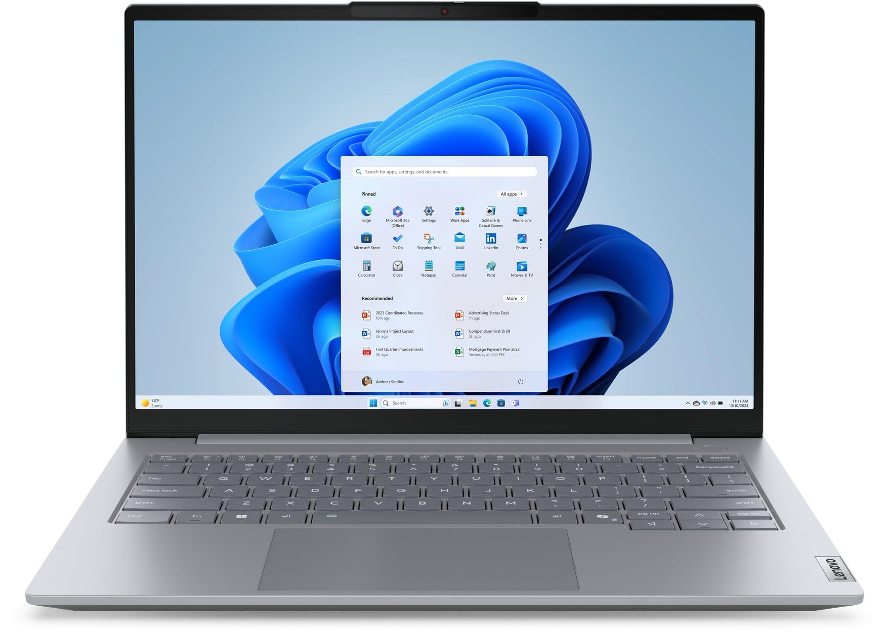 Laptop Lenovo ThinkBook 14 G8 IAL / 14" / Intel Core Ultra 9 185H / 16 GB DDR5 / 512GB SSD/Windows 11 Pro (21SJ00PCMH)