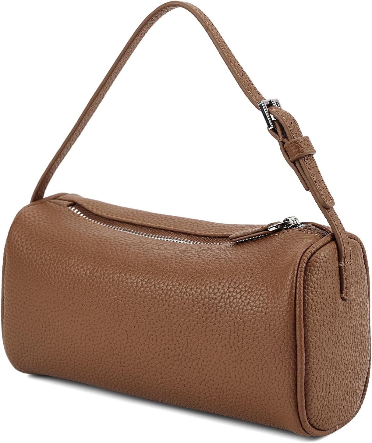 jaceeshlyn Crossbody Bag for Women Trendy PU Leather Small Barrel Purse Designer Hobo Bags Shoulder Handbags