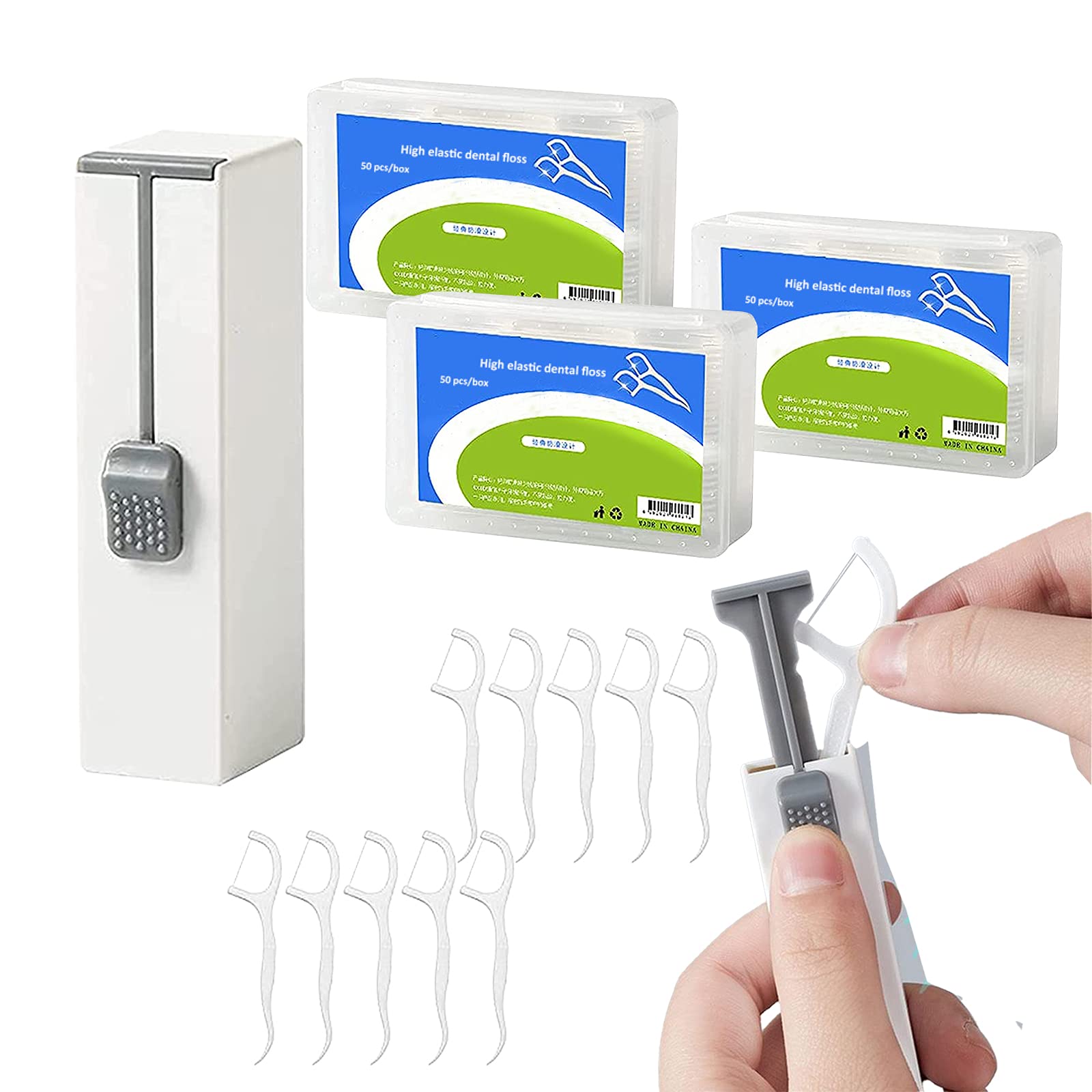 Buy Automatic Boxed for Floss Pick, PopUp Dental Floss Picks Storage