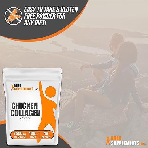 Miniatura 6 de BULKSUPPLEMENTS.COM Polvo de colágeno de pollo  Polvo de colágeno hidrolizado, suplemento de colágeno, péptidos de colágeno en polvo  Colágeno en