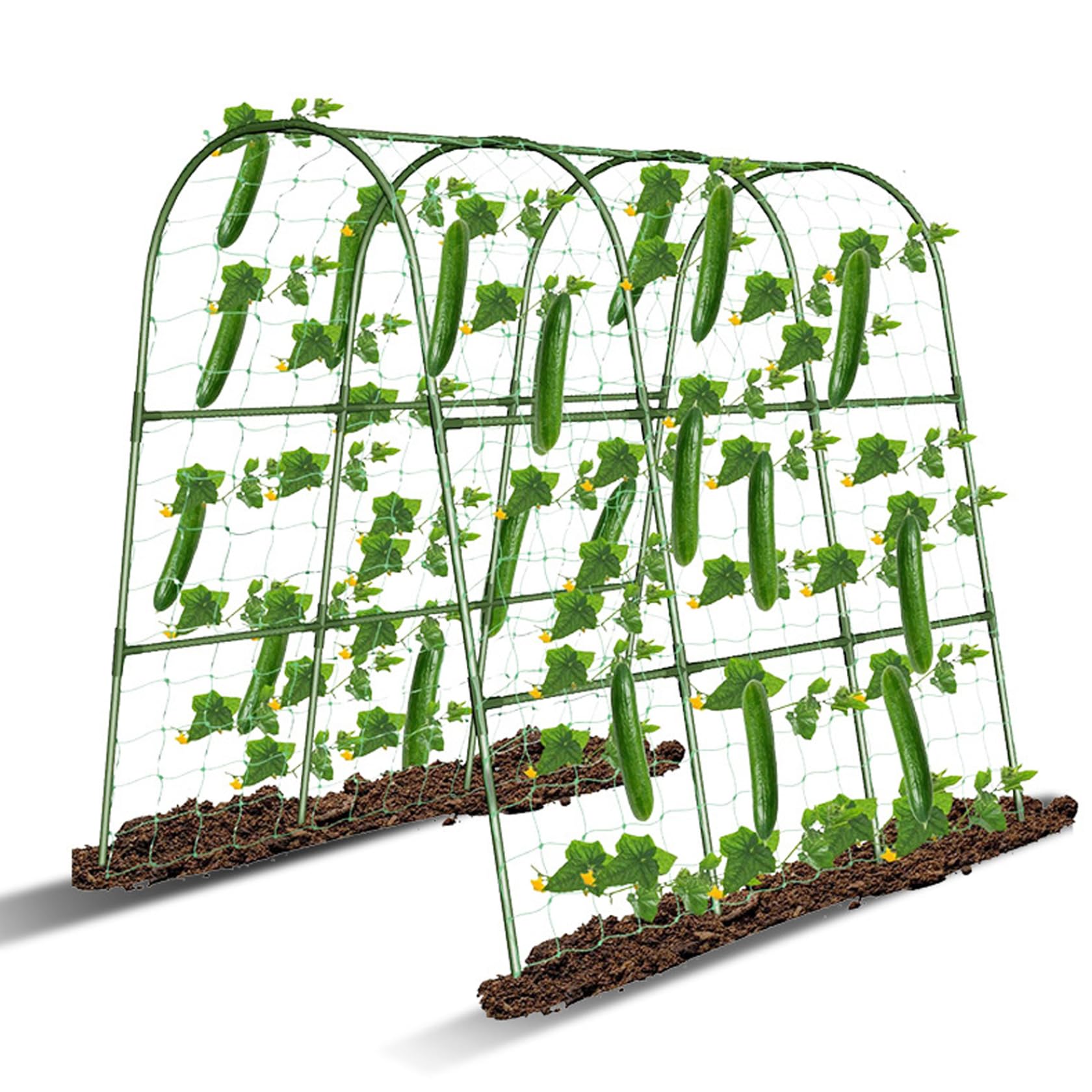 Treillis concombre enduit plastique antirouille pour potager