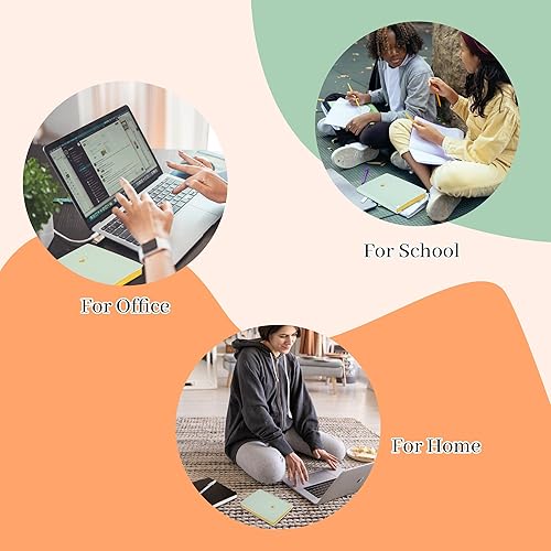 Miniatura 55 de CAGIE Cuaderno rayado para mujeres y niñas, 256 páginas, lindo diario con diarios de cuero en forma de corazón para escribir cuadernos A5 de tapa 02