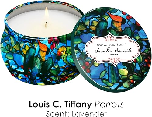 Miniatura 6 de Juego de regalo de velas perfumadas inspiradas en bellas artes aromaterapia con 8 de fragancia de aceite esencial paquete de 4 velas de cera de soja