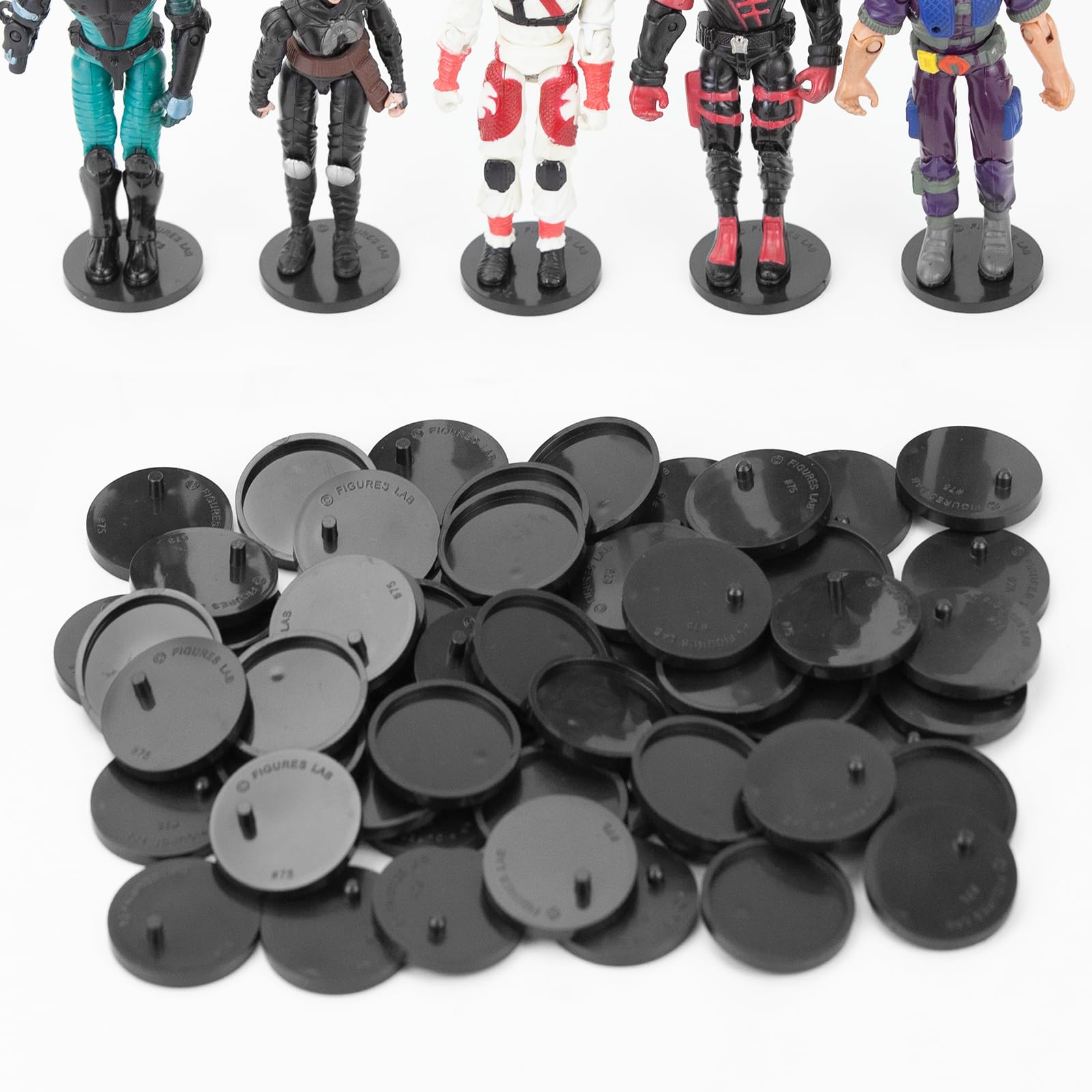 Amazon.co.jp: DisplayMore 50ピース ラウンド クリア アクション