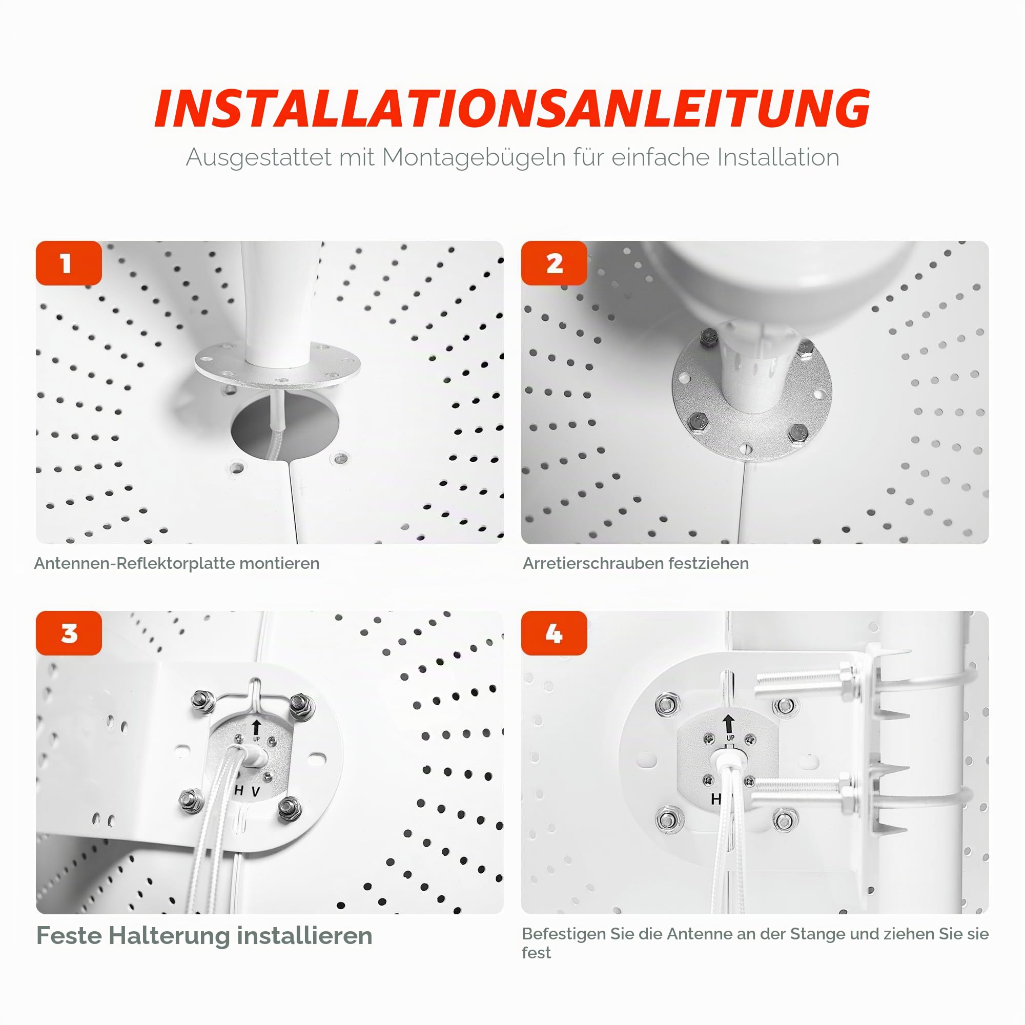 KASER Antenne 5G 4G LTE Mimo 1710-6000 MHz Gewinn bis zu 19 dBi kompatibel mit Router 5G 4G N-SMA Anschluss mit TS9 - X2 Kabel 10 m