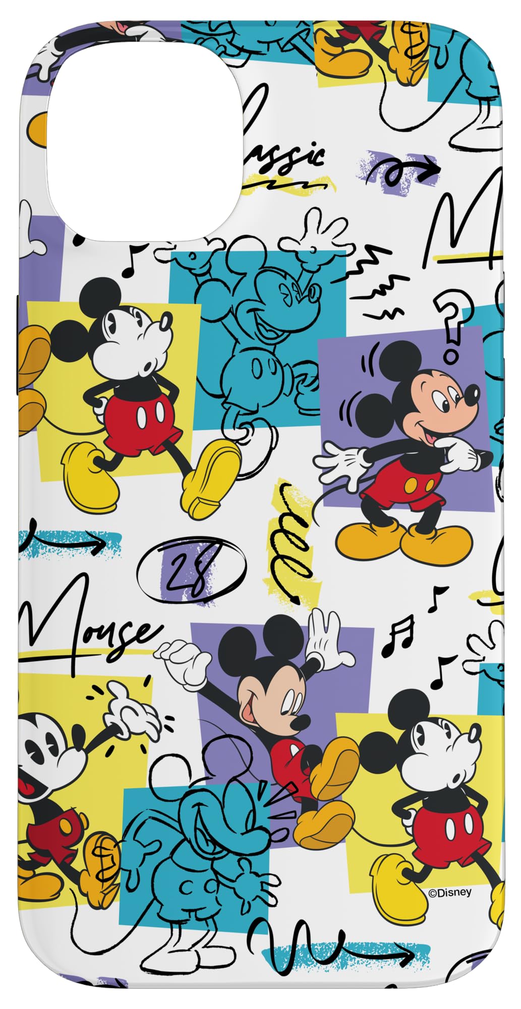 Disney Mickey Mouse Retro Classic Vintage Animation Designs Case for iPhone 14 Plus