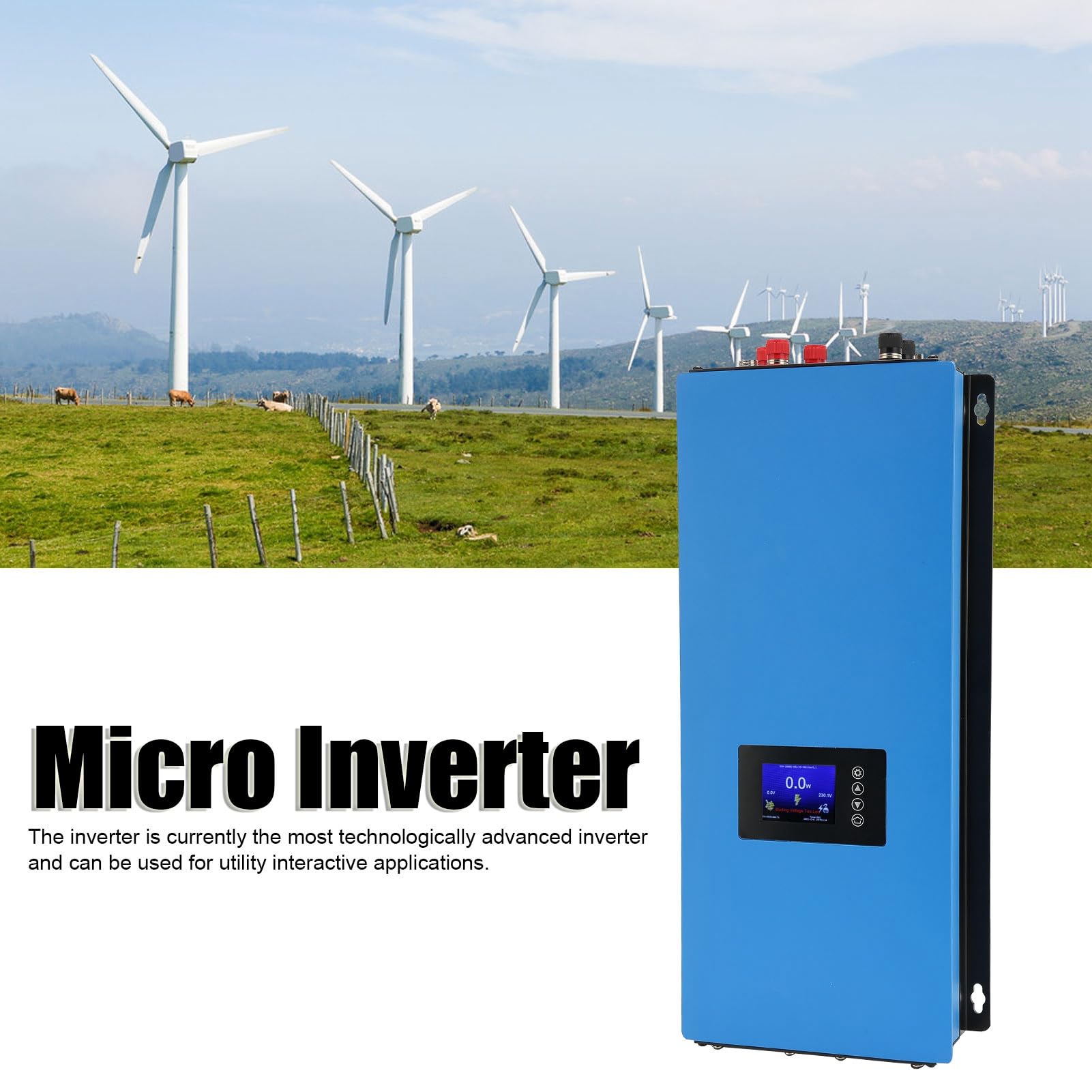 Inverter Grid Tie, Inverter Portatili di Energia Eolica per Uso Domestico (con LIMITATORE con WIFI)