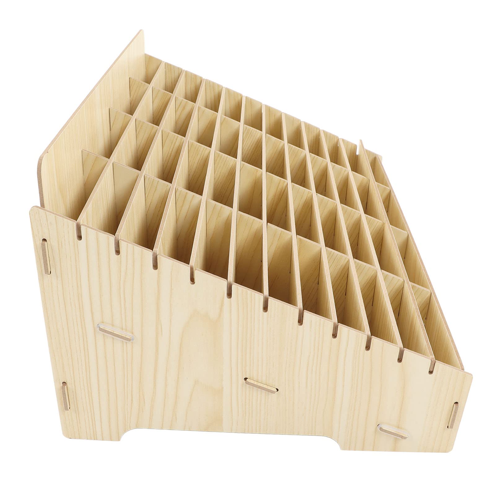 Scatola Portaoggetti da Scrivania in Legno con Design a 48 Griglie, Resistente Porta Cellulare Multiplo per Casa e Ufficio, Legno Sintetico, Facile da Installare