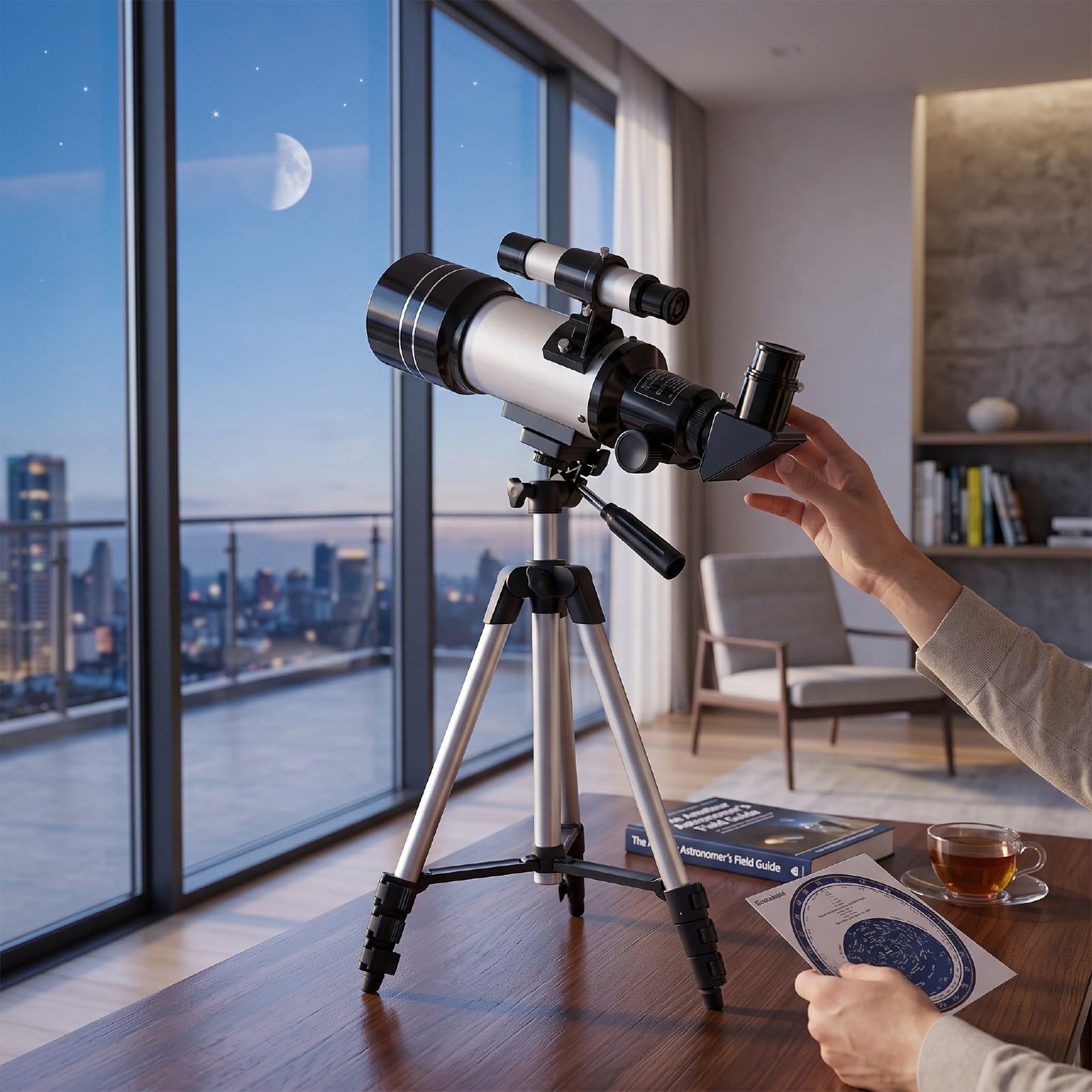 Telescopio Astronomico Apertura 70 Mm Lunghezza Focale 300 Mm