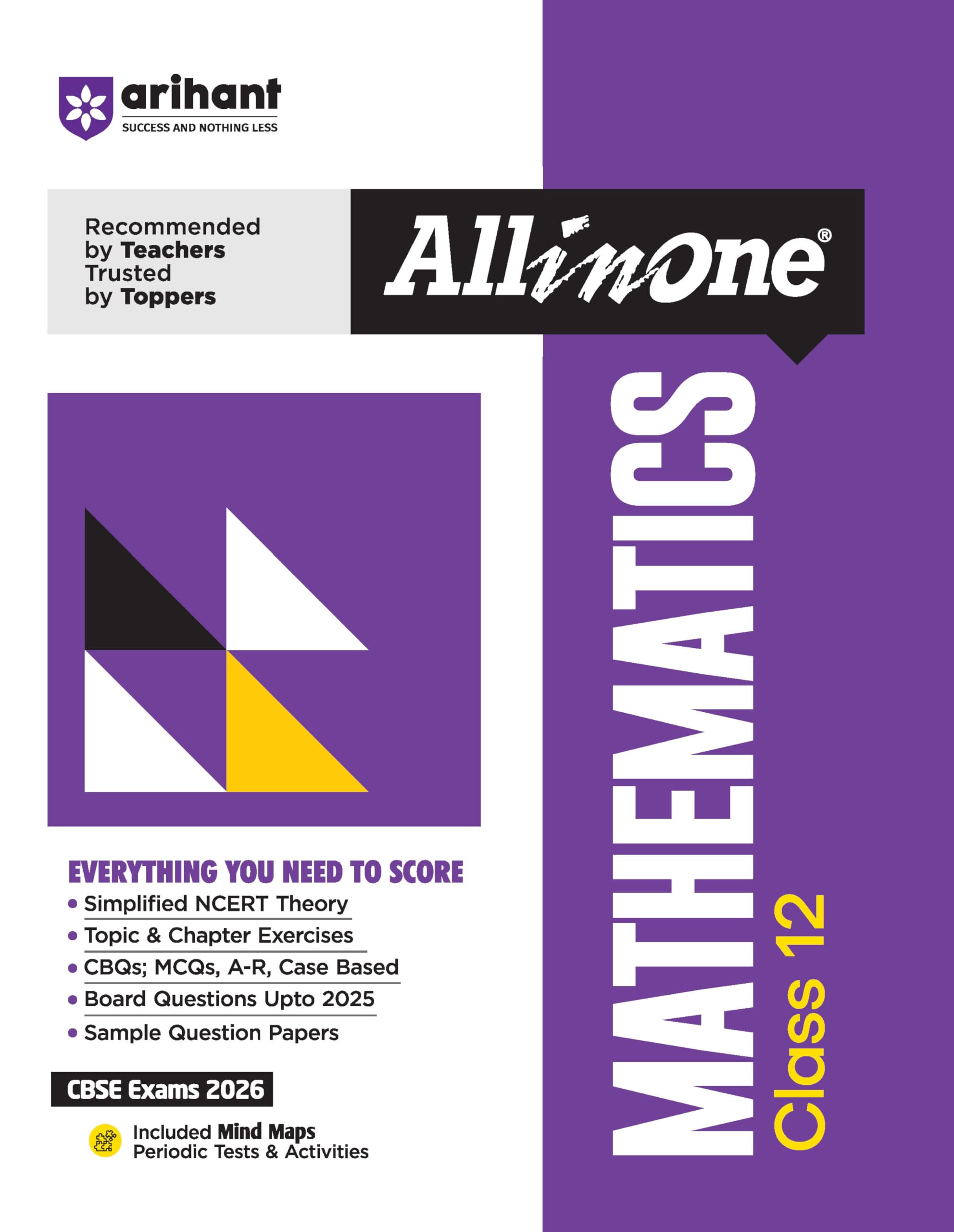 Arihant All in One Mathematics Class 12 for Cbse Exams 2025-26 Paperback – 22 Mar. 2025