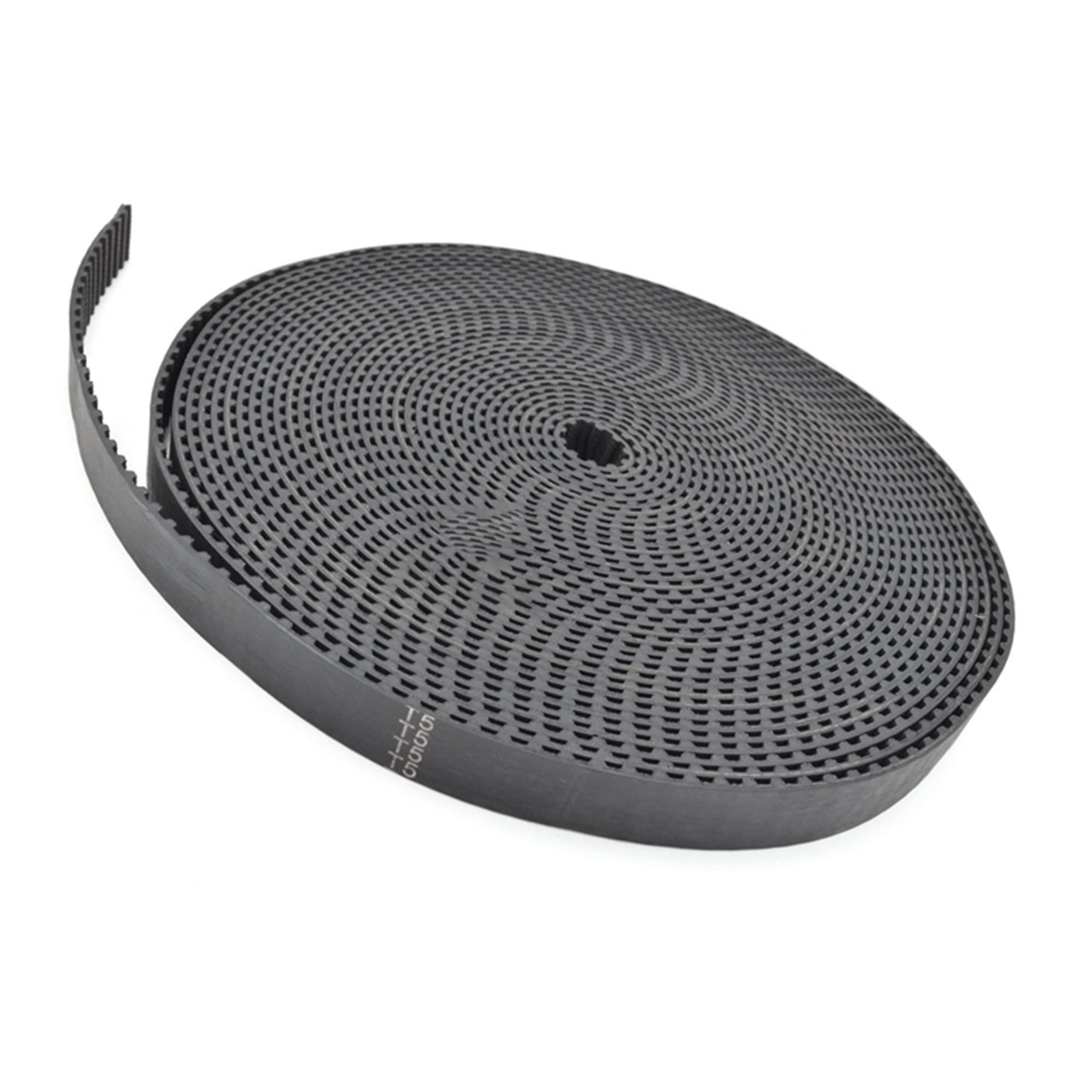 Lxuan-Pasy rozrządu drukarki 3D TRAPEZOID T5 Otwórz szerokość paska synchronicznego Szerokość 10/15 / 20mm Pitch 5mm guma neoprenu z włókna szklanego T5 Koło pasowe dla paska zębatego