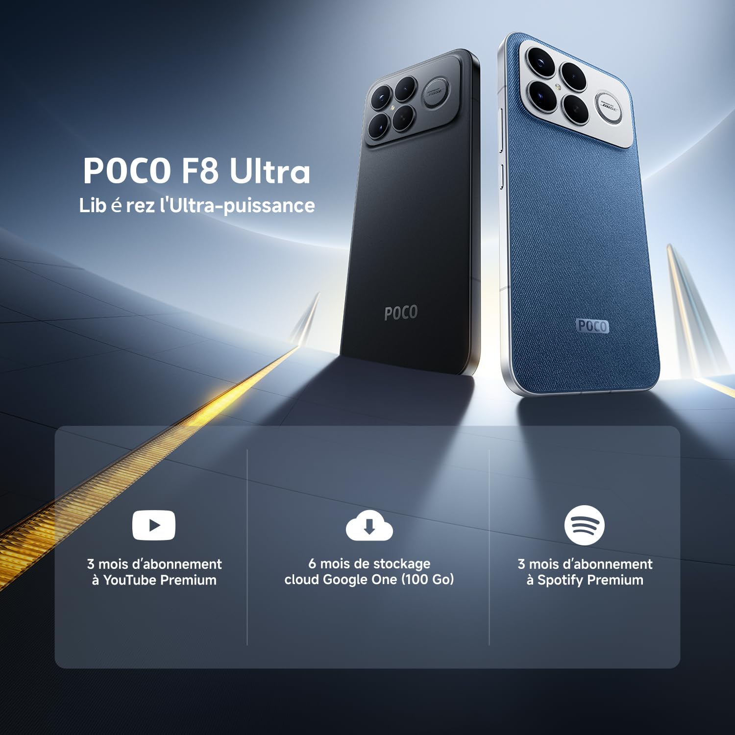 XIAOMI POCO F8 Ultra, Smartphone 12+256 GB, 6.9" AMOLED screen 120 Hz, 50 MP Light Fusion 950 Camera with OIS, Bose signed sound, 6500 mAh battery, Blue, 2 Year Warranty, Charger Not Included. - 4
