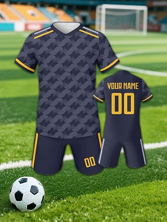Soccer Jersey Kit Kids National Team Boys Custom Name Number Jerseys/Shorts Shirt Set Girls Gift for Soccer Fans