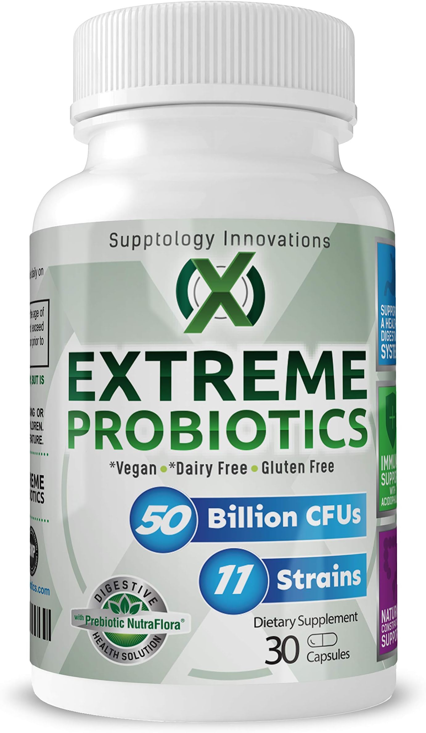 Probiotic 50 Billion CFU and 11 Strains with Prebiotic | Best Probiotics for Men and Women | High Potency | Dr Rated | Vegan Capsules | One Per Day | 30 Capsules