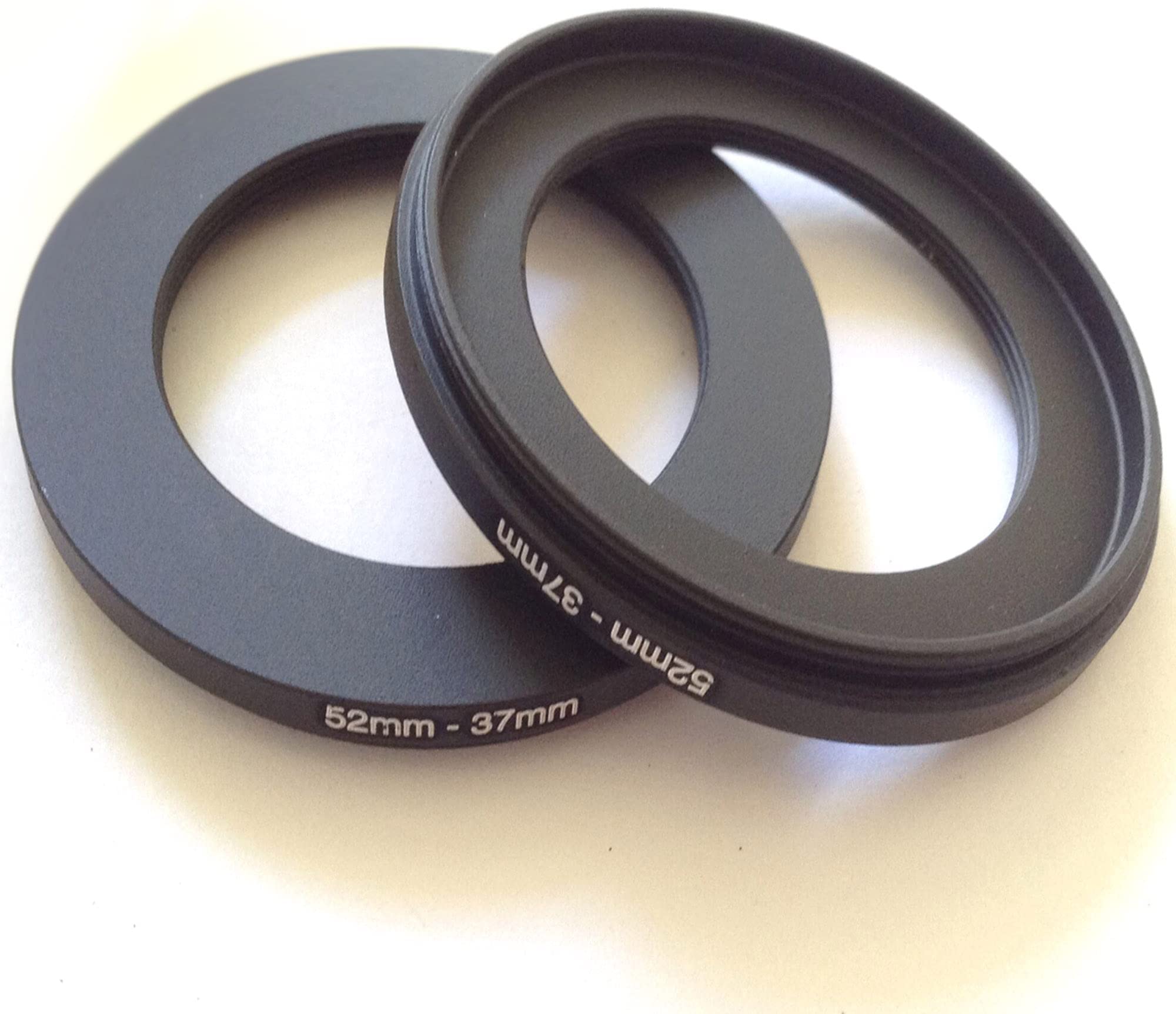 2pcs Size 52mm To 37mm Step-Down Rings Screws Adapter Diameter Connect-or Switch 52-37mm Video Digital Camera Lens Connect 52-37 Filter Circle Film Picture Photo View Focus Parts Accessory - Image 2
