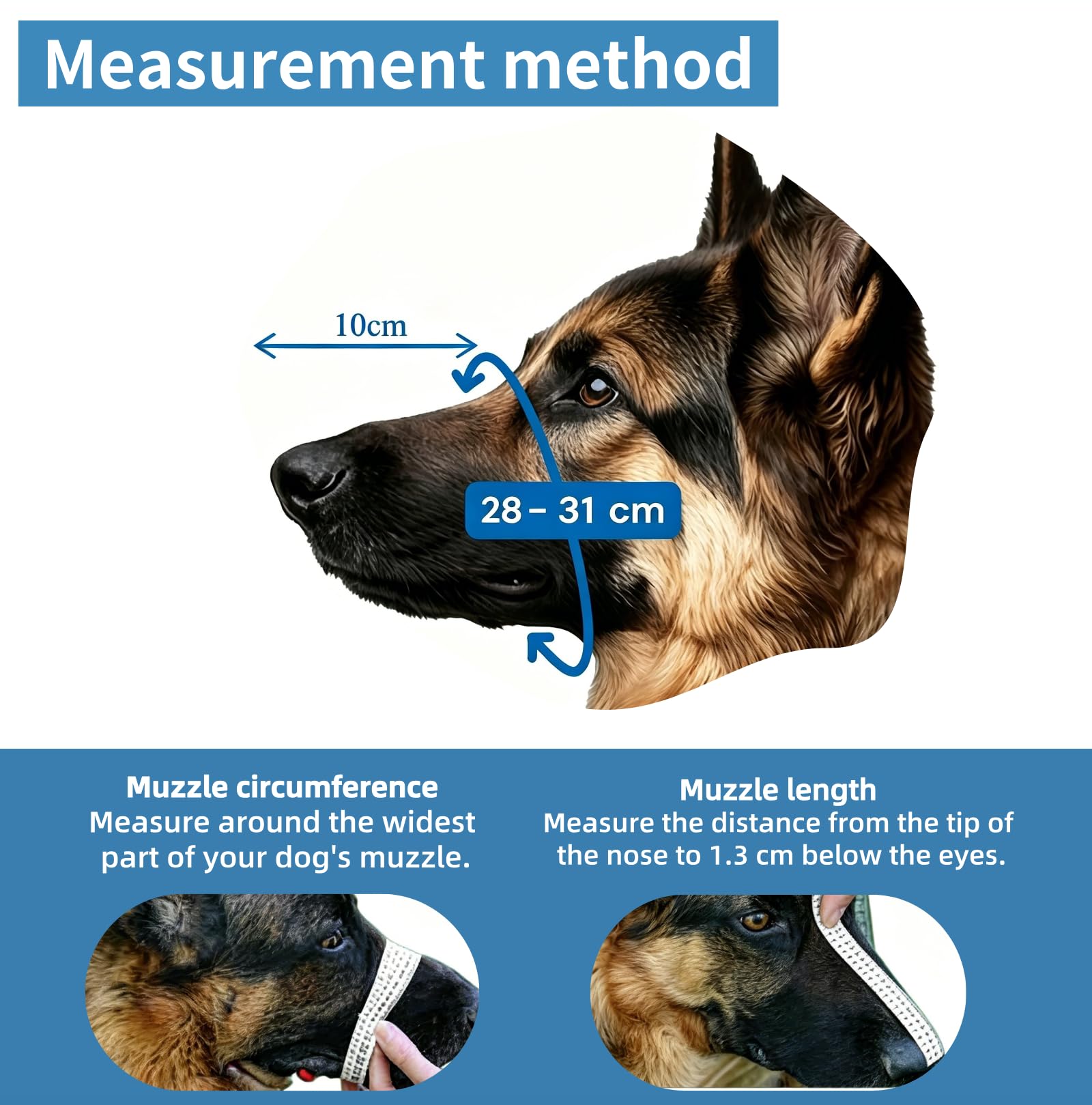 Hundemaulkorb,Deutscher Schäferhund Maulkorb aus Metall – Verstellbarer Draht-Hundemaulkorb für mittelgroße & große Hunde – Schützt vor Beißen, Kauen,Bellen – Robust & Langlebig (Größe M)
