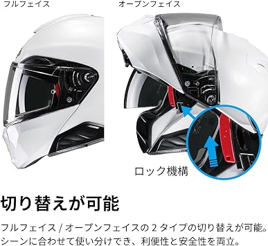 HJC HELMETS Motorcycle Helmet System Flip-up Built-in Sun Visor Ventilation Interior Attachment & Removal Intercom Built-in Compatible SMART HJC RPHA 91 Solid HJH246 SEMI FLAT METALLIC BLUE