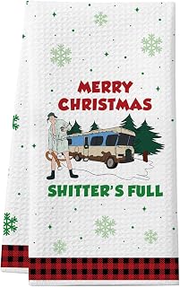 Christmas Vacation Decorations, Funny Holiday Kitchen Towel, Griswold Family Cousin Eddie Christmas Vacation Merch Gifts, Holiday Bathroom Hand Towel Decor, Xmas White Elephant Gifts Stocking Stuffer