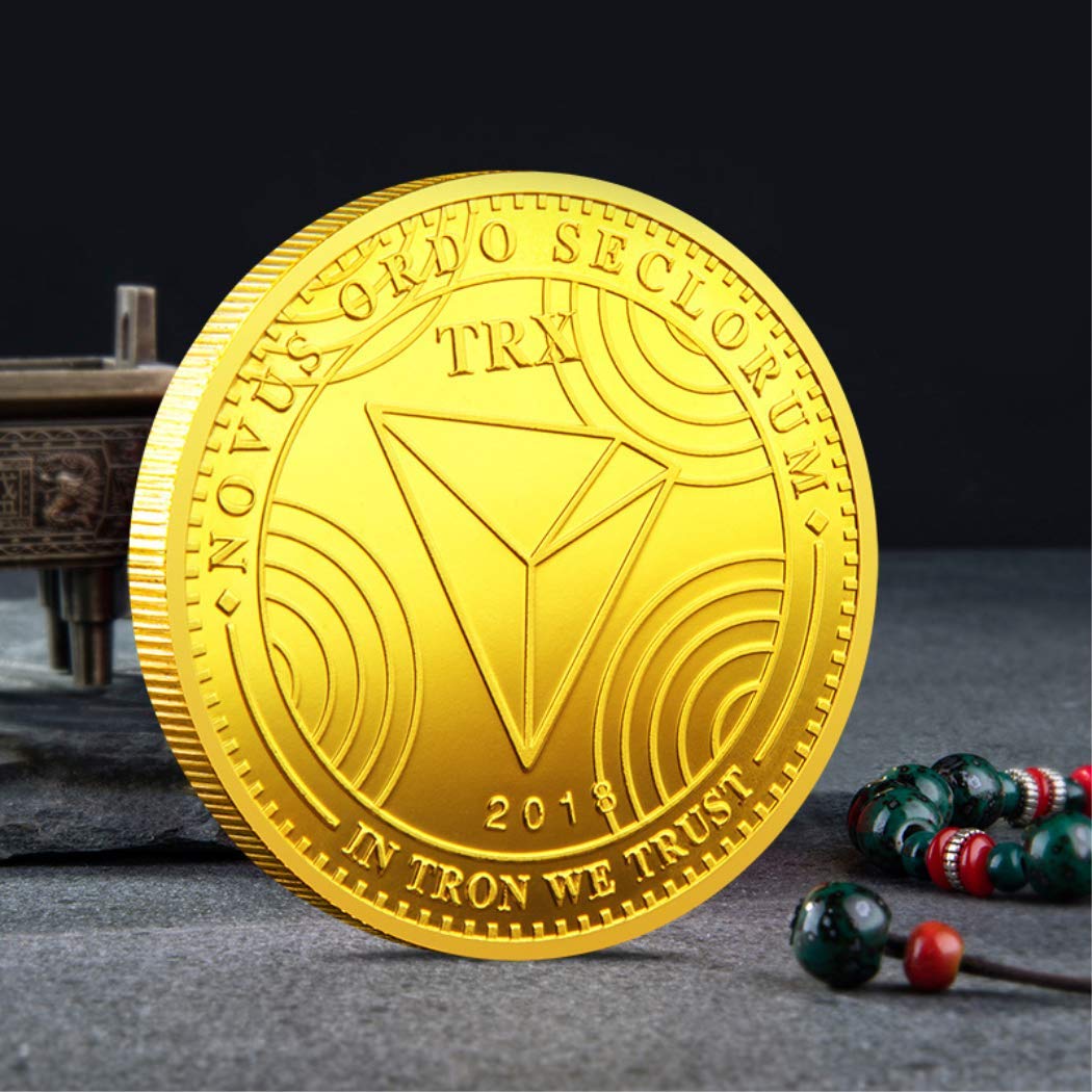 Kocreat TRON TRX Moneda-Moneda Conmemorativa Virtual Bitcoin Wall Street  Lucky Decision Moneda Hobo Moneda Recuerdo Moneda Replica Replica Colección  Oro : Amazon.es: Juguetes y juegos