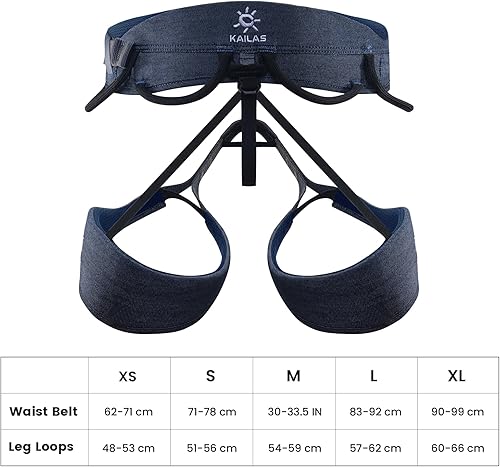 Miniatura 6 de KAILAS Airo Roca Escalada Arnés Hombres Montañismo Árbol Escalada Hielo Mujeres Medio Cuerpo Cinturón de Seguridad Rappel