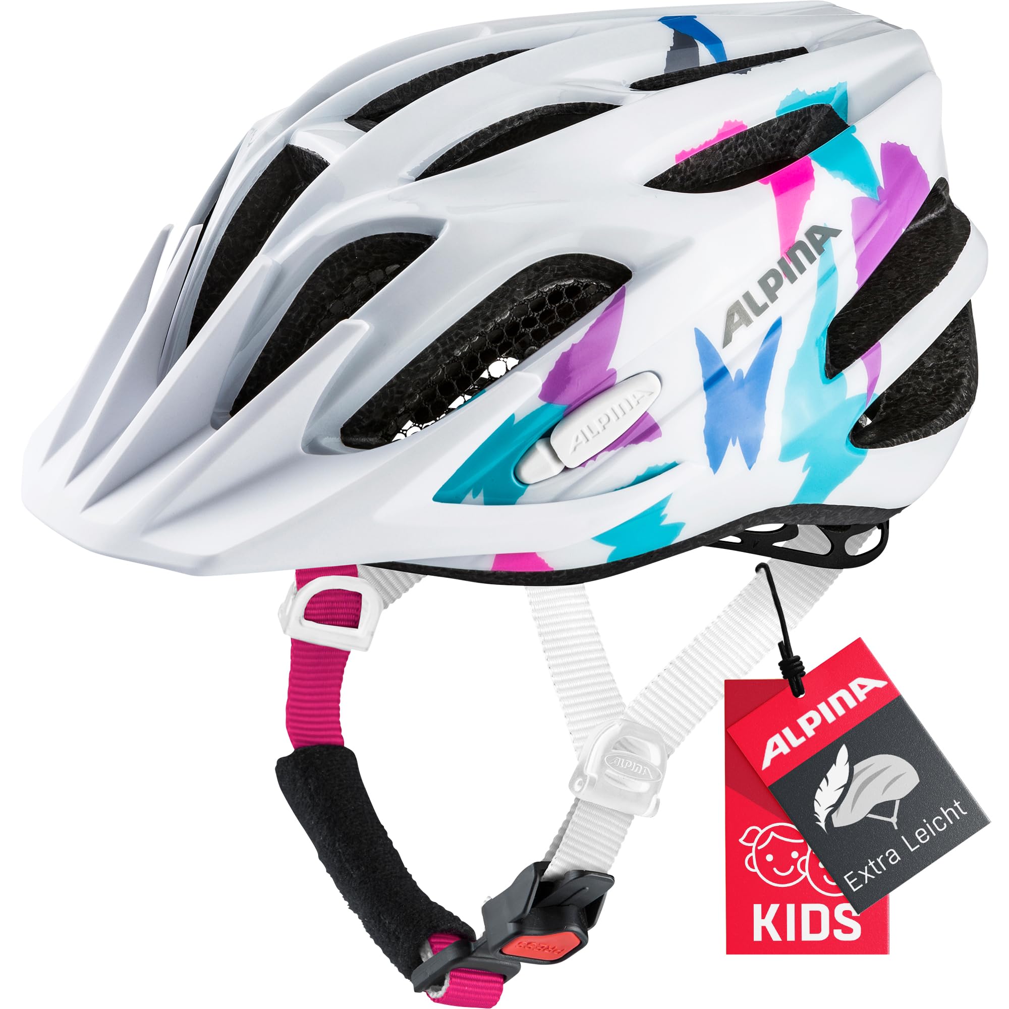 ALPINA FB JR. 2.0 - Stoßabsorbierender, Leichter & Stabiler Fahrradhelm Mit nachrüstbarem LED Für Kinder
