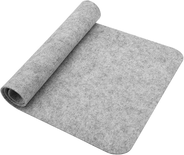 ciciglow 68x33cm Felts Table Mouse Pad, Foldable Desk Mouse Mat, Waterproof Dust proof Anti static Anti scratch, Easy to Clean, Mouse Pad for Gaming, Home and Office (Light Gray)