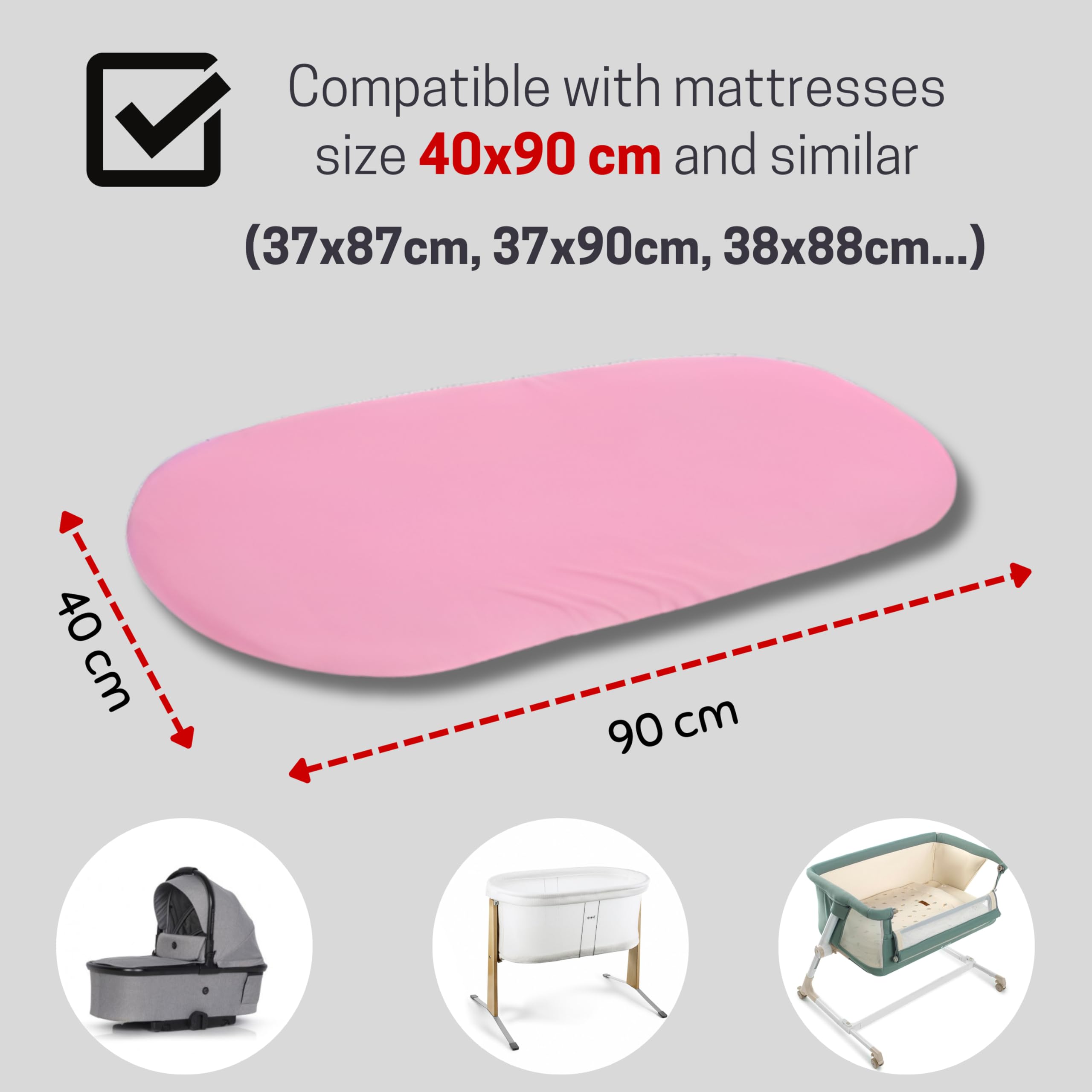 Bisoo Waterproof Bassinet Sheets Fitted - Image 4