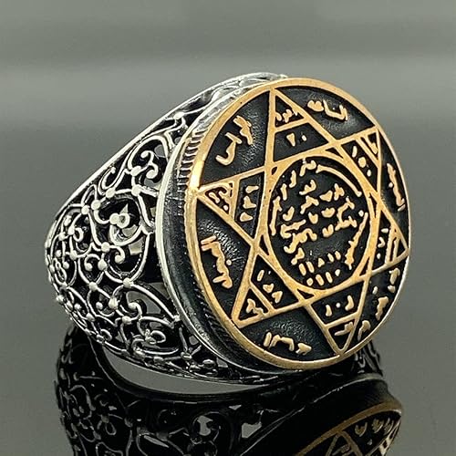 Silver Seal of Solomon Ring, Solomon Seal Protection Ring, Silver Handmade Ring, 925k Sterling Silver Ring, Gift For Her