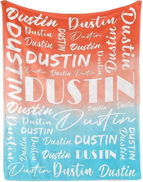 Name Blanket Personalized Name Blanket Customized Blanket with Name Text for Adult Kid Birthday Christmas Mothers Fathers Valentines Day Gift
