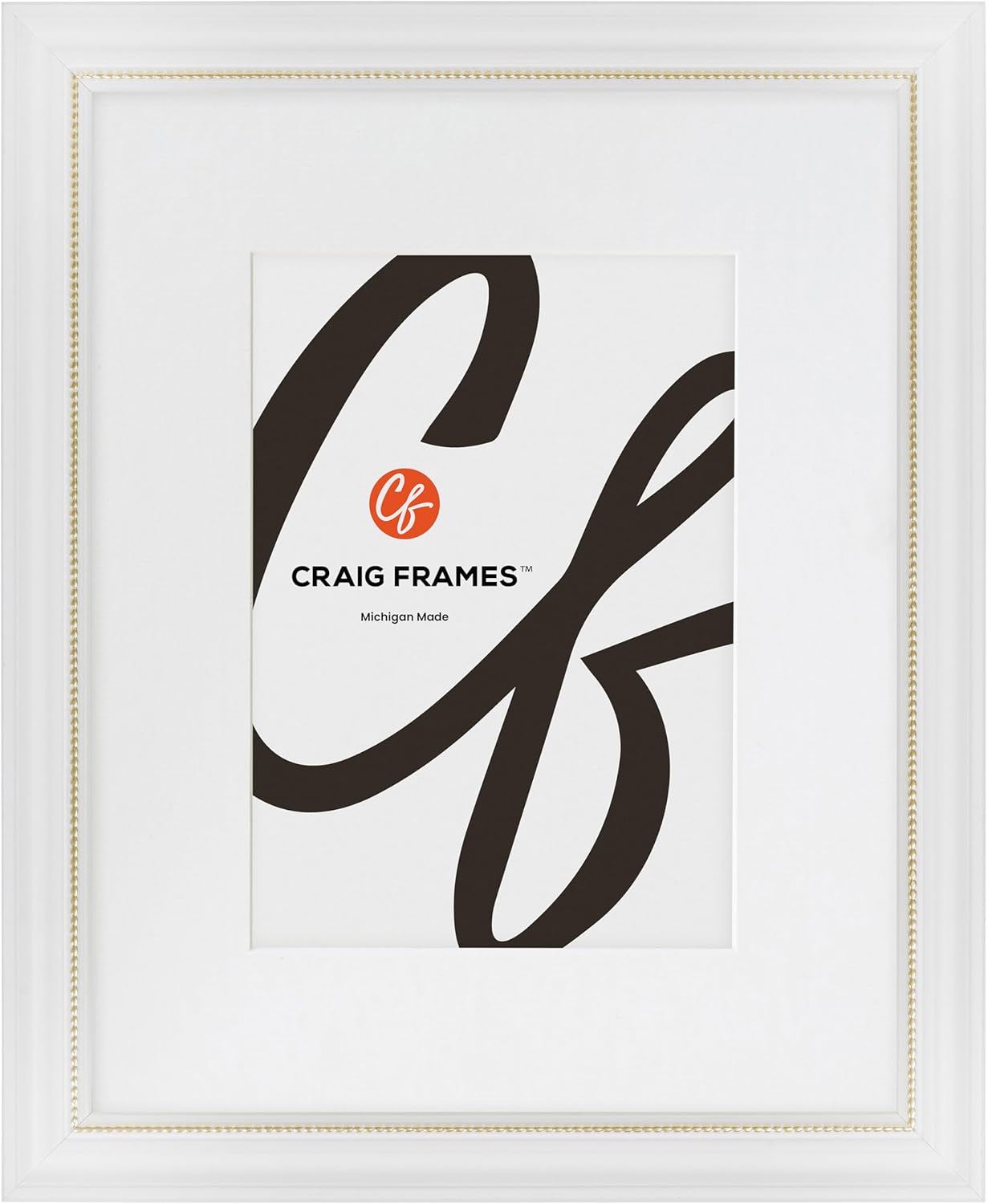 Craig Frames 314BR 16 x 20 Inch Ornate Bronze Picture Frame Matted to Display a 11 x 14 Inch Photo