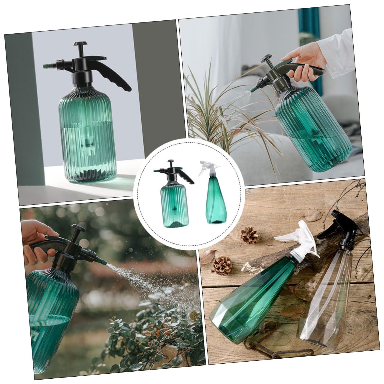 Milisten 4pièces Arrosoir à Pression avec Pulvérisateur Outil Pratique pour Arrosage De Plantes Intérieur Et Extérieur